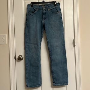 Lee Medium Wash Blue Denim Jeans Regular Fit Cotton-blend Waist 29 Length 30